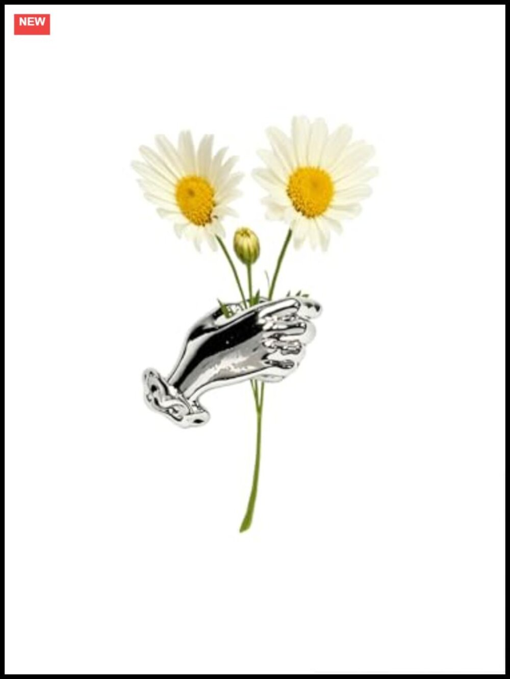 Sterling Silver Vintage Floral Lapel Pin Brooch Handmade Boutonniere